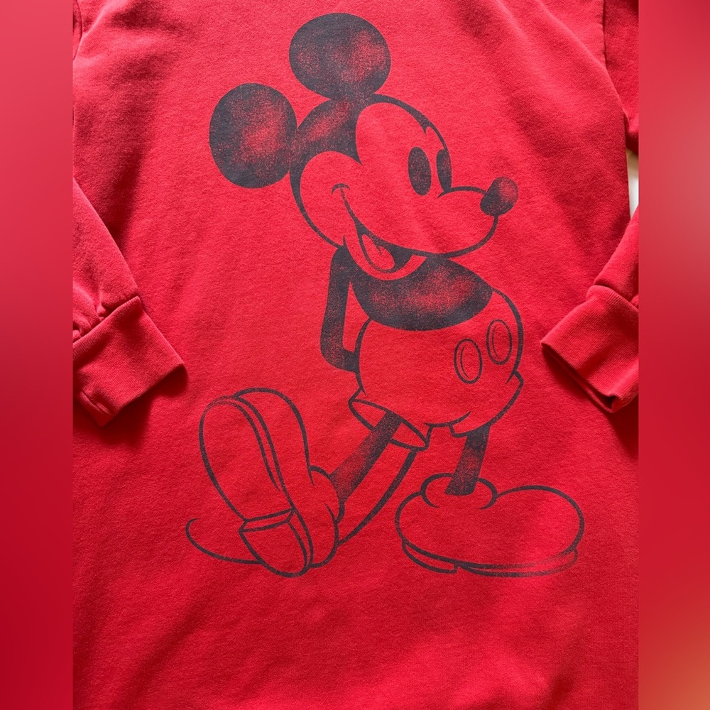 GapKids X Disney Mickey Mouse Red Hoodie Dress Sz XXL - Picture 5 of 8